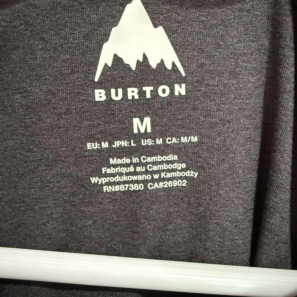 Burton Multipath Essential Tech Short Sleeve  — size M — Black/Grey — NWOT - Picture 8 of 8